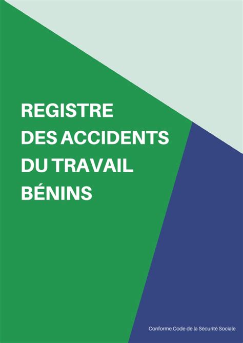 Amazon Fr Registre Des Accidents Du Travail B Nins Conforme Code De