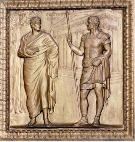 Praetors Each Of Two Ancient Roman Magistrates Ranking Below Consul