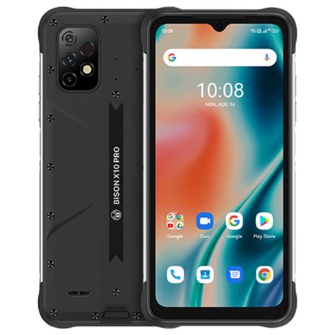 UMIDIGI BISON X10 PRO mobiltelefon fekete 4G érintésmentes hőmérő 6