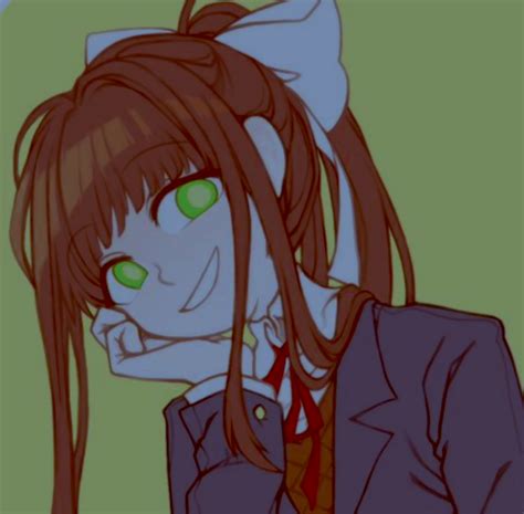 ୨୧ Ddlc Pfp Monika Literature Club Literature Anime