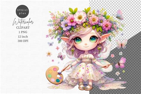 Elf clipart, Spring clipart, Fantasy clipart (3258292)