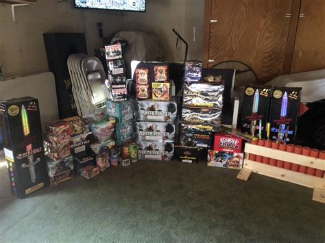 My stash and some of the boards I put together for my show last night. : r/fireworks