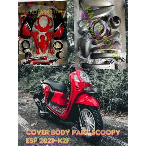 Scoopy K2f Fullset Cover Body Scoopy Esp New 2021 Lazada Indonesia