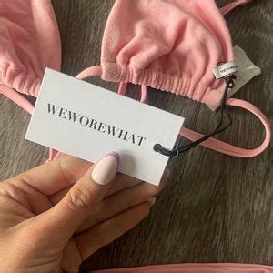 Weworewhat Swim Weworewhat Light Pink Bikini Set Poshmark