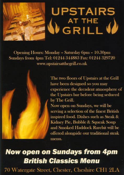 Chester Tourist - Upstairs at the Grill