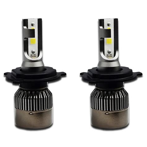 Set 2 Becuri Led Auto R6 H4 80w 4000lm 6000k Emagro