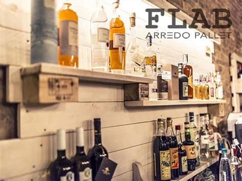 Parete Bar Retrobanco In Pallet FLAB Arredo Pallet