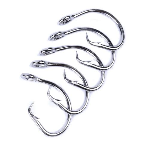 100pcs Size 13 0 16 0 Circle Fishing Hook Stainless Steel JIG Hook