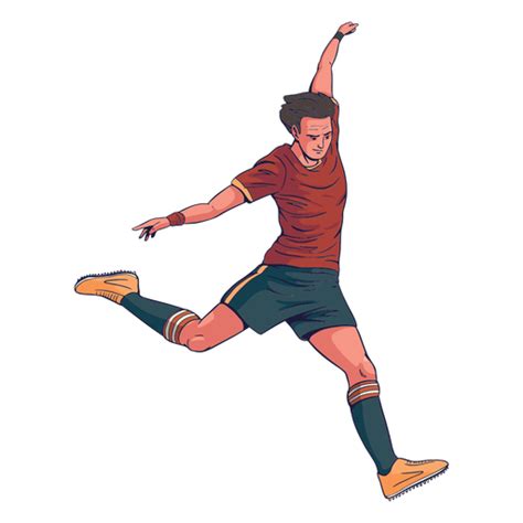 Male soccer player character - Transparent PNG & SVG vector file