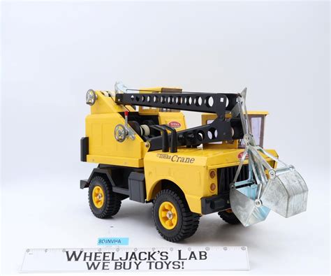 Mighty Tonka Crane Truck Tonka U S A 60 S 70 S Pressed Steel Vintage Figure Wheeljack S Lab