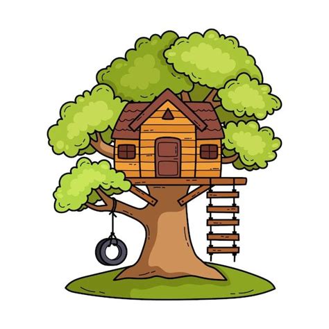 Ilustración de la casa del árbol Premium Vector Freepik vector