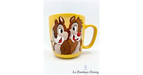 Tasse Tic Et Tac X Trouble Disneyland Paris Mug Disney Jaune Cureuils