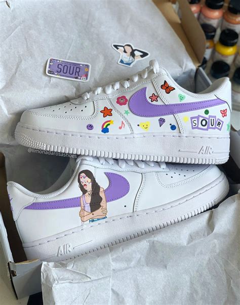 Olivia Rodrigo Sour Custom Original Nike AF1 VERSION 1 Handpainted