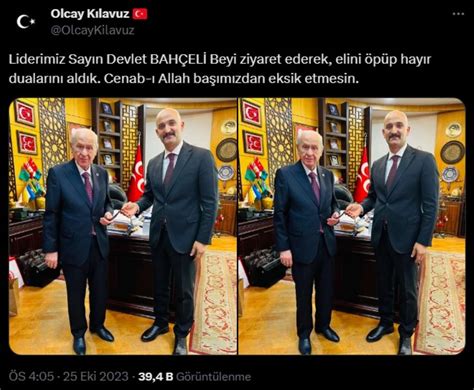 Sinan Ateş cinayetinin şüphelisi Olcay Kılavuz Bahçeli ile yan yana poz