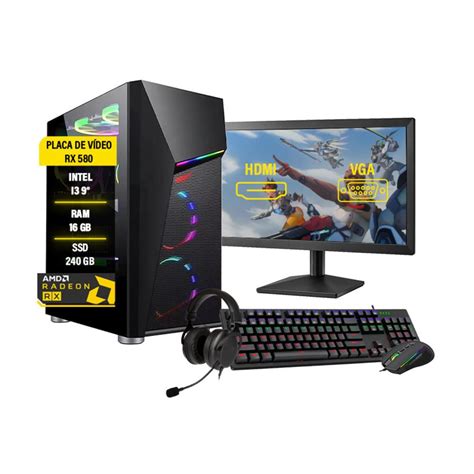 Pc Gamer Completo Amorim Shop I3 9 16GB RAM KaBuM