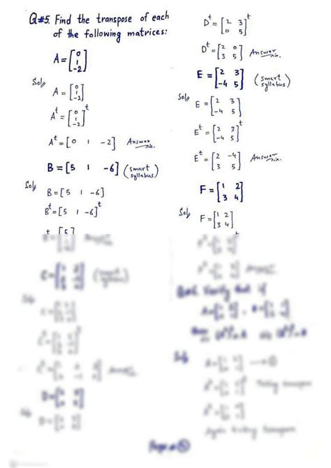 Solution Matrices Solved Exercises Studypool