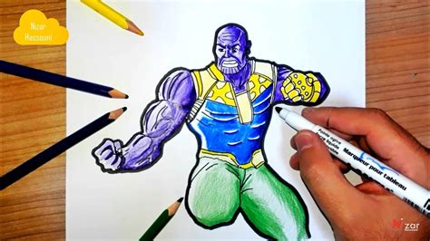 Comment Dessiner Thanos Facilement Youtube