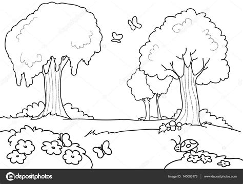 Dibujos De Bosques Para Colorear Im Genes Gratis Dibujos De Colorear