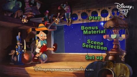 Pinocchio Dvd Menu