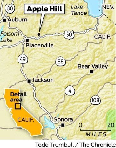 Apple Hill Ca Map - Bay Area On Map