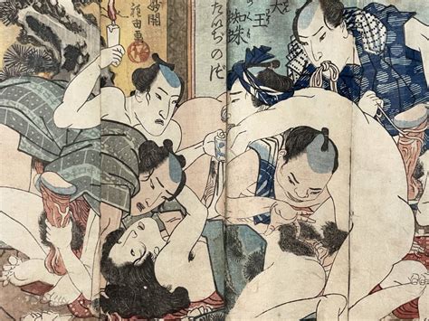 Yahoo オークション hana desu15 国芳 Kuniyoshi 春画本 逢悦弥誠 三