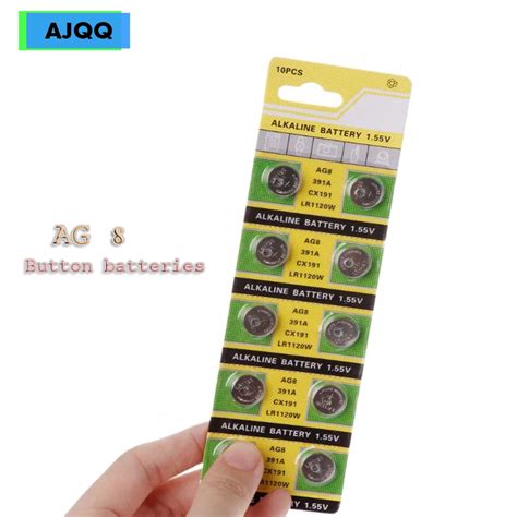 Factory Price 80pcs Ag8 Lr55 191 Alkaline Battery 1 55v Lr1120 391