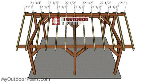 16x24 Backyard Pavilion Roof Free Diy Plans Myoutdoorplans