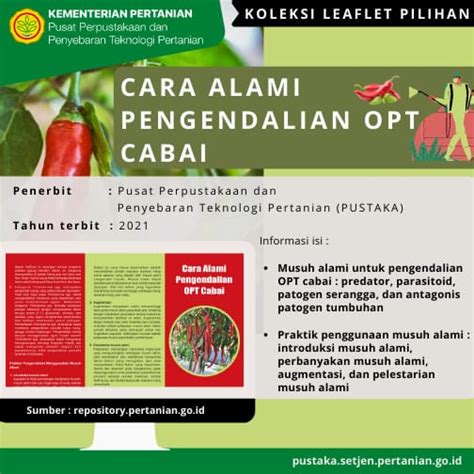 Koleksi Leaflet Pilihan Cara Alami Pengendalian OPT Cabai