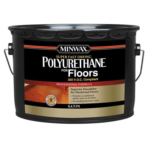 Minwax Gal Satin Super Fast Drying Polyurethane For Floors