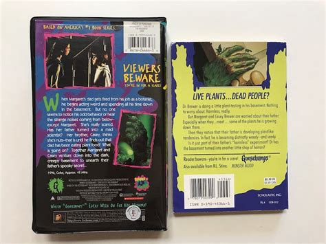 Goosebumps Vhs Video And Book Stay Out Of The Basement S Tv Etsy