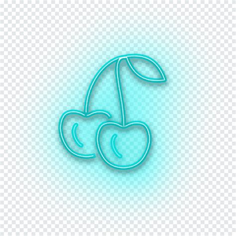 Teal Cherry Light Neon Computer Icons Blue NEON Biru Teks Png PNGEgg