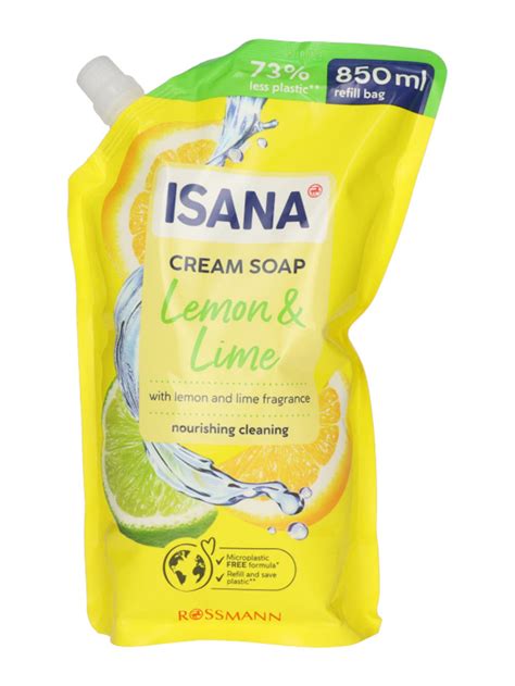 Isana Lemon Lime folyékony szappan utántöltő 850 ml