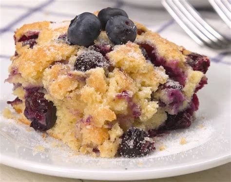 Yummy Buttermilk Blueberry Breakfast Cake Afternoon Baking With Grandma