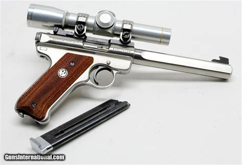 Ruger Mark Ii Stainless Slab Side Competition Target Model 22lr Pistol