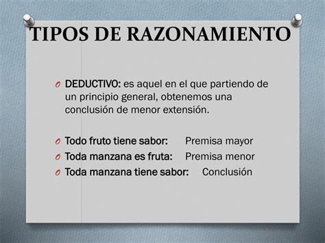 Ppt Er Forma Del Pensamiento El Razonamiento Powerpoint