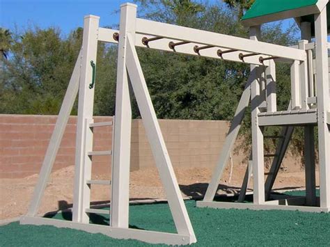 Monkey Bar Swing Beam 5ft Platform Ruffhouse Vinyl Play Systems