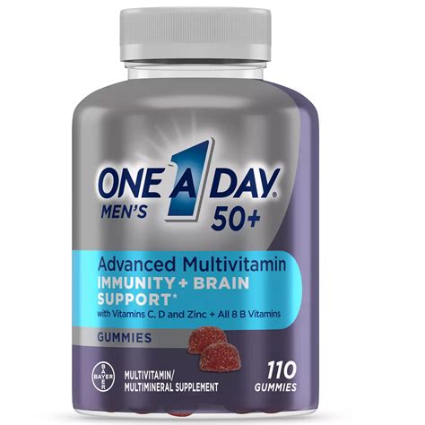 One A Day Mens 50 Advanced Multivitamin Gummies Shop Multivitamins