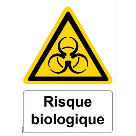 Panneau Risque Biologique Pvc A Signalisation De Securite Ref