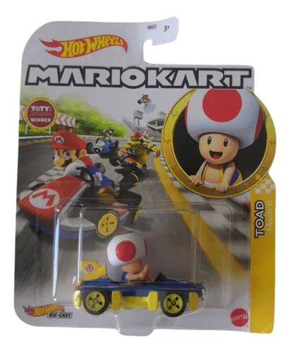 Hot Wheels Mario Kart Toad Mach Amarillo Env O Gratis