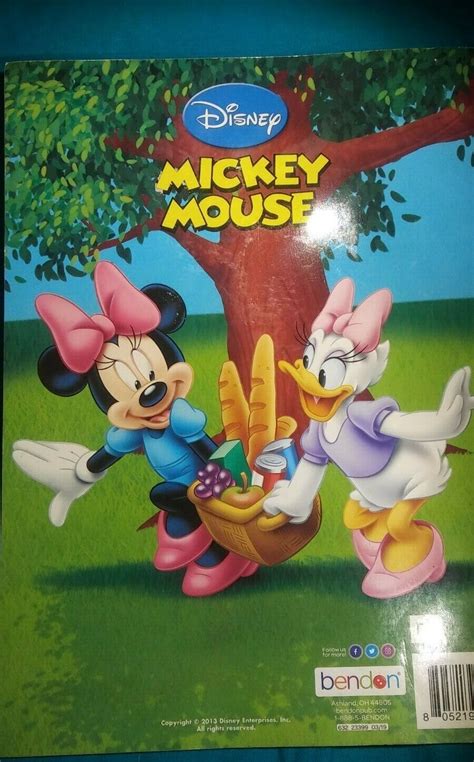 Brand New Mickey Mouse Big Fun Book To Color Fast Ship Disney Spring