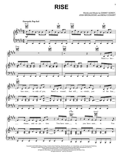 Danny Gokey - Rise sheet music