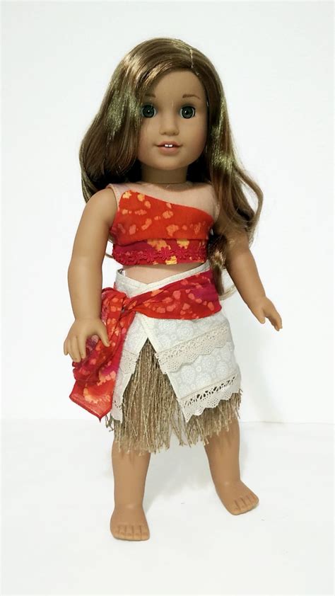 Disney Princess Moana Outfit for American Girl Doll | Diy halloween ...