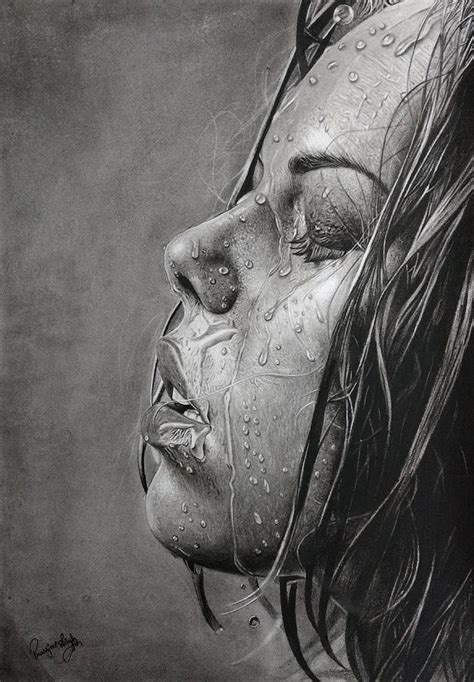 Hyper Realistic Charcoal Portrait Drawing By Prabhjeet Singh Pixels