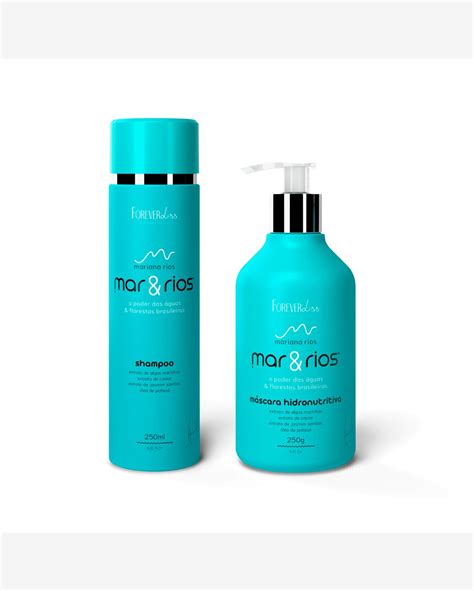 Riachuelo Kit Shampoo e Máscara Mariana Rios Forever Liss Mar Rios