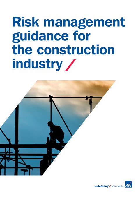 PDF Risk Management Guidance For The Construction Industry PDF