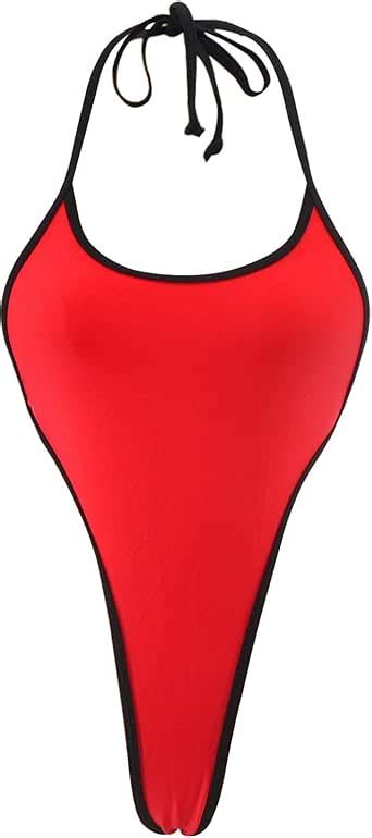 Sherrylo High Cut Monokini Micro One Piece Swimsuit Mini Bathing Suit