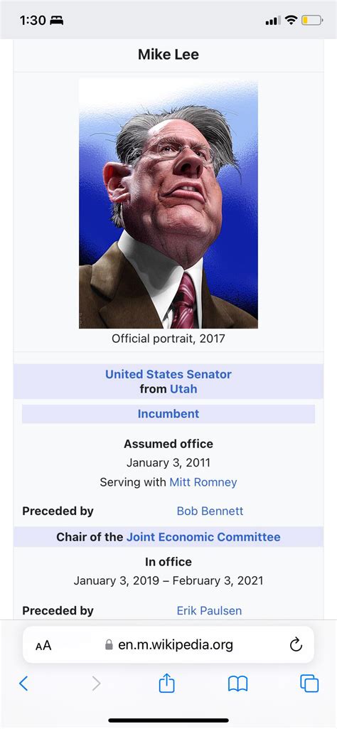 Mike Lee : r/WikipediaVandalism