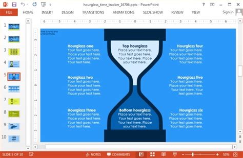 Animated Hourglass Template For PowerPoint