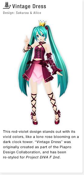 Hatsune Miku Project Diva Outfits