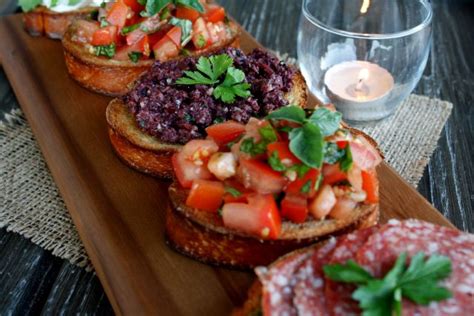 Kalamata Olive Tapenade And Bruschetta Board Appetizer Olive Tapenade